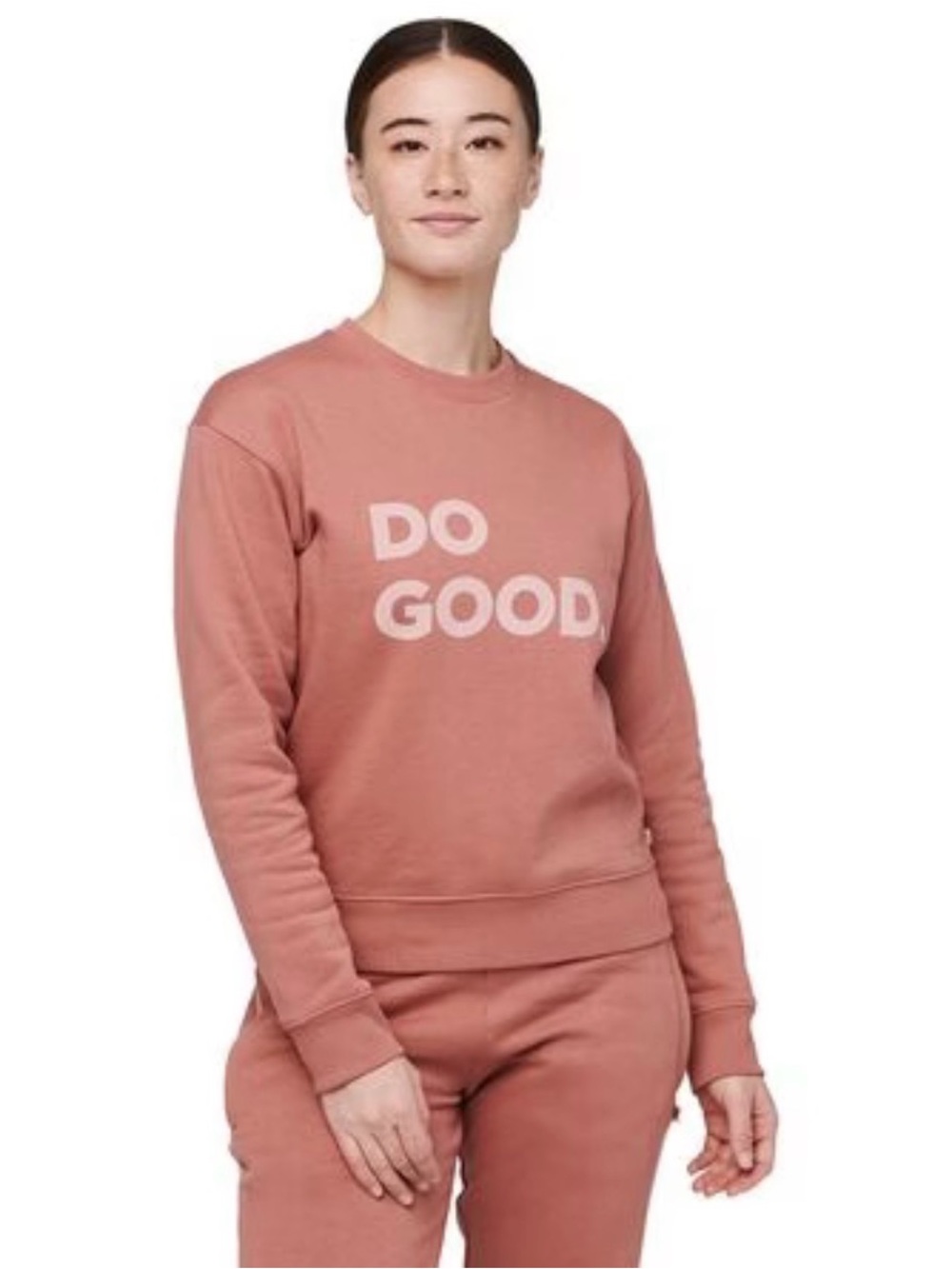 Cotopaxi Do Good Crewneck Sweatshirt - Dusty Rose sz medium graphic
